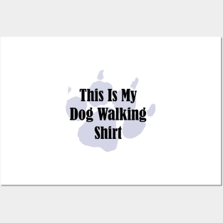 Dog Walking Shirt Posters and Art